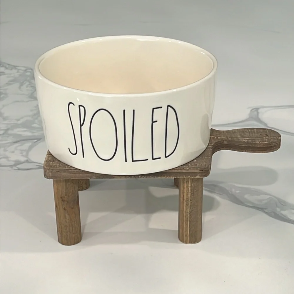 Cute. Rae Dunn SPOILED🐾 BOWL..